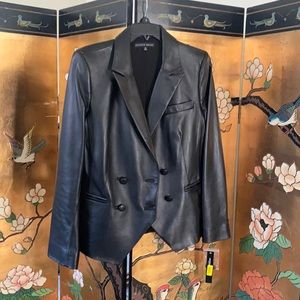 Antonio Melani Leather Blazer